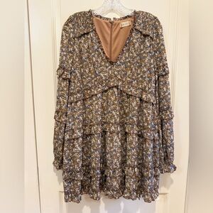 Altar’d State Long-sleeve Floral Dress